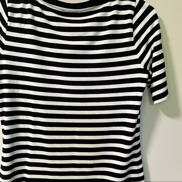 Talbot Medium Black and White Striped Tops  Women - Picture 9 of 16